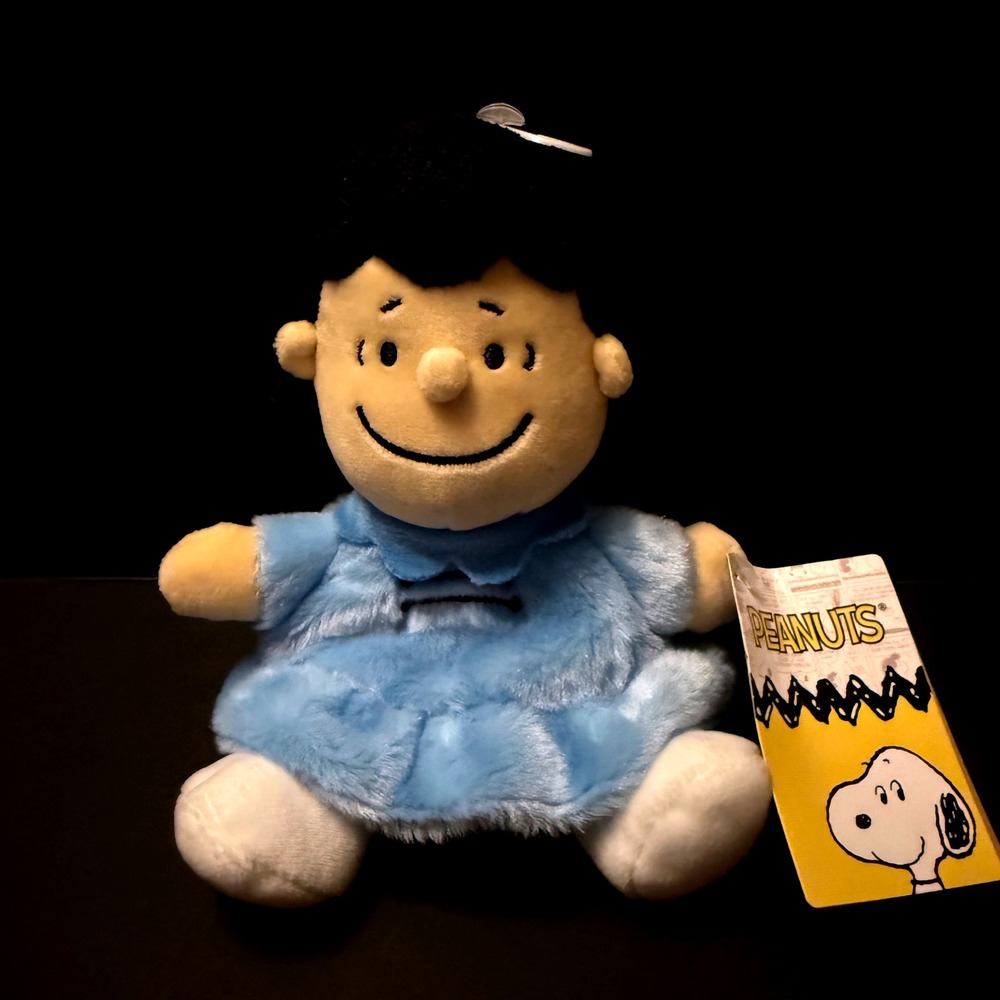 Peanuts Lucy Van Pelt Plush Kids Small Blue New Comic Strip Character Doll